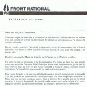 Piqûre de rappel : Bourbousson et le FN